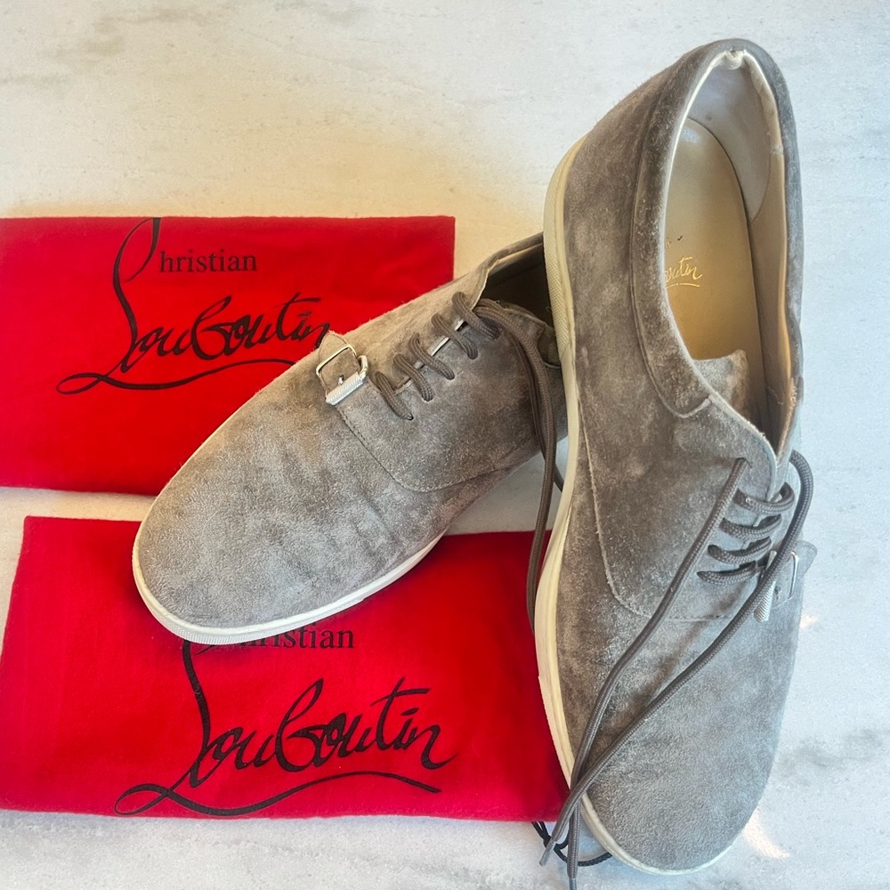 LOUBOUTIN - Suede Men’s Lace-up Shoe (fits sz 9-9.5)